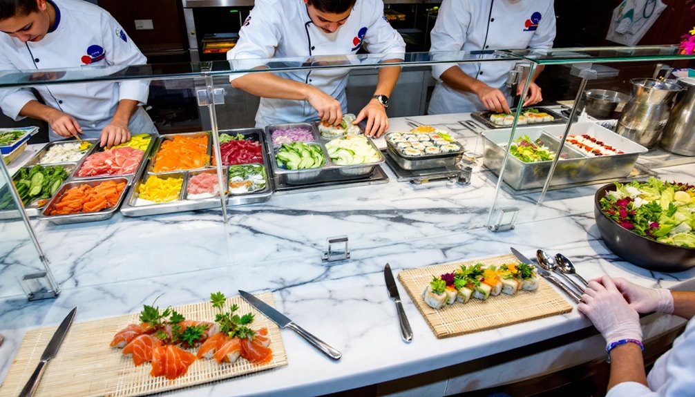 engaging culinary experience stations