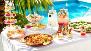 refreshing poolside catering options